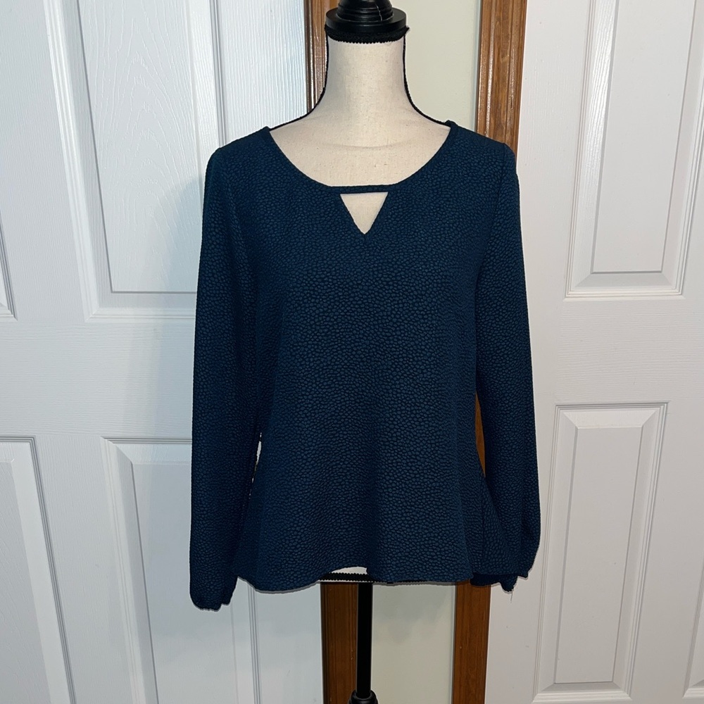 Xhilaration Teal Long Sleeve Blouse